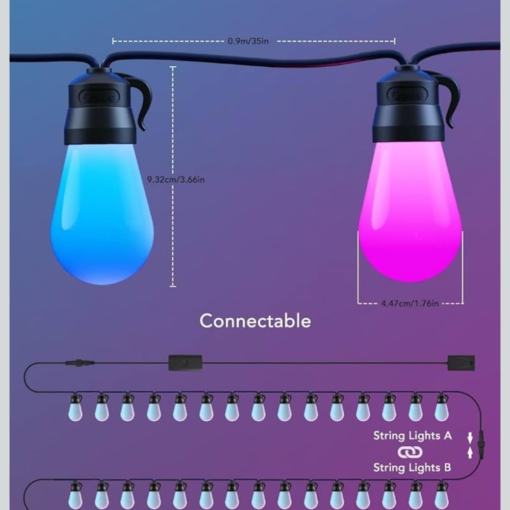 Govee LED Bulb String Lights - Picture 7 of 8